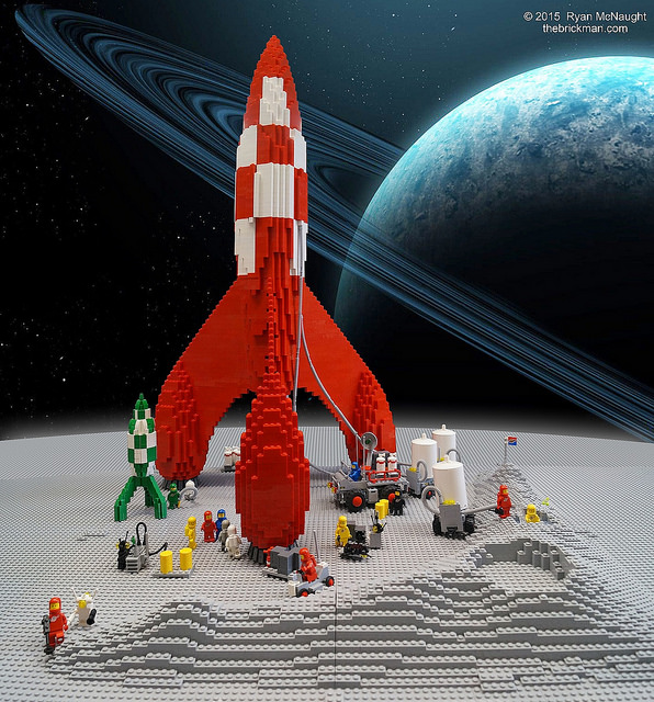 lort ordlyd røre ved Tintin In Space | The Lego Car Blog
