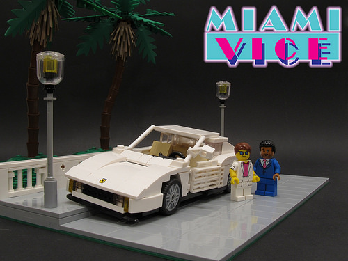 Lego Ferrari Testarossa Miami Vice The Lego Car Blog